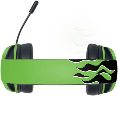 Green Flames Razer Kraken X Skin